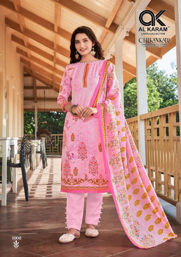 Al Karam Chikankari Vol-1 Cotton Designer Exclusive Dress Material